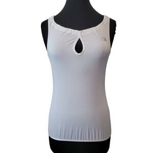 The North Face Savvy Mesh Tank XS White Running Workout Activewear GUC